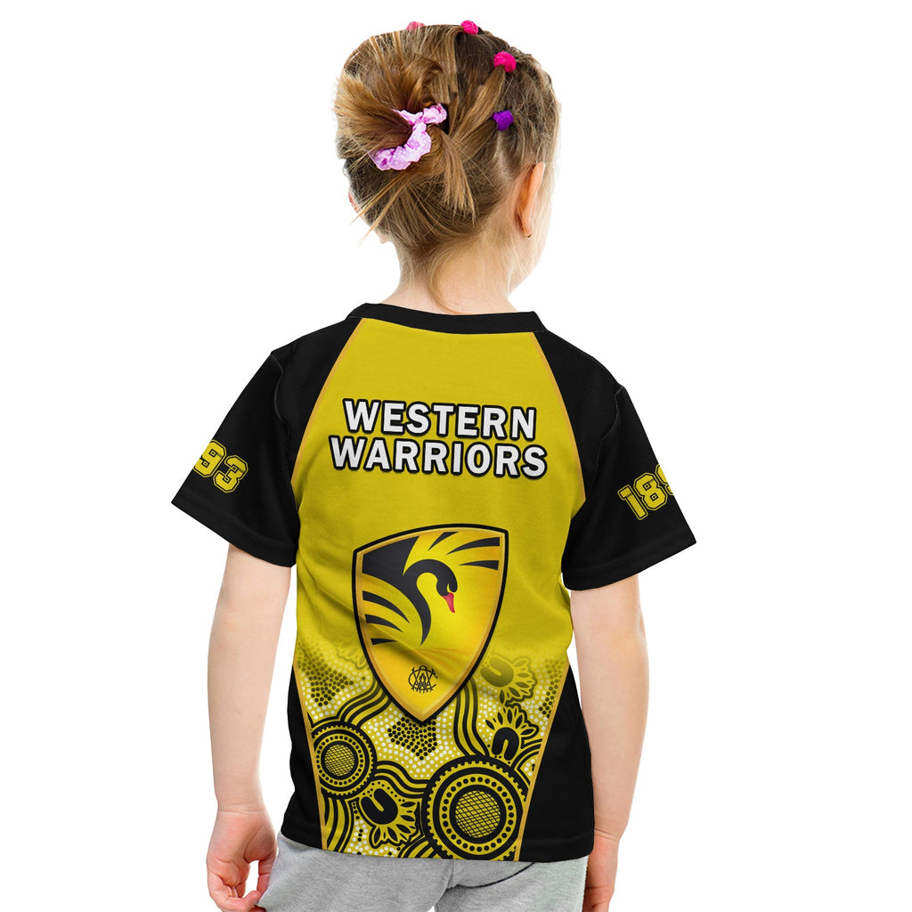 western-australia-cricket-2023-t-shirt-kid-warriors-sheffield-shield-indigenous