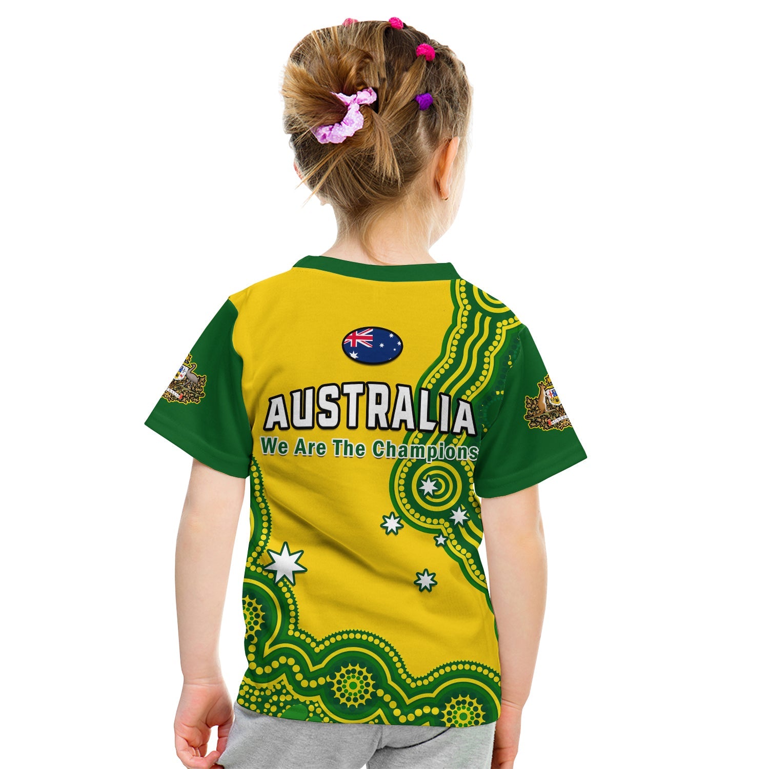 australia-rugby-t-shirt-kid-jillaroos-champions-indigenous-yellow-style