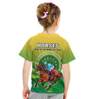 australia-devonport-cup-2023-t-shirt-kid-horse-racing-indigenous-art