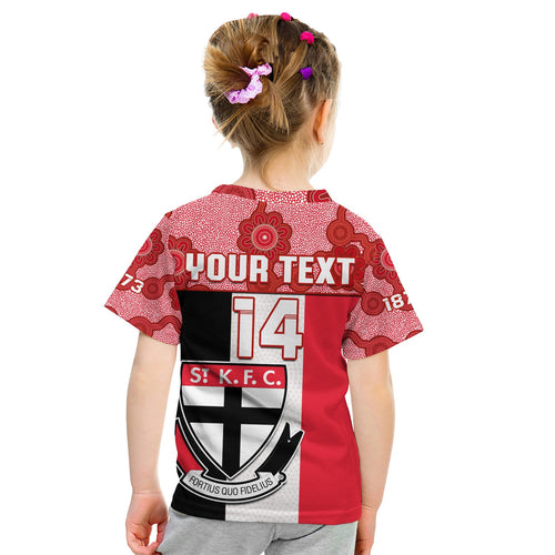 custom-text-and-number-saints-football-t-shirt-kid-st-kilda-1873-aboriginal-dot-painting