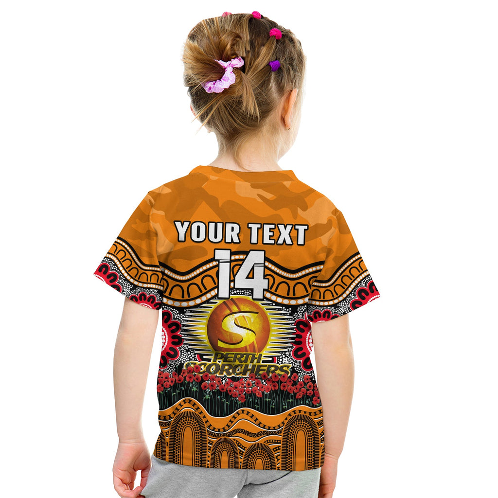 custom-text-and-number-perth-scorchers-cricket-anzac-t-shirt-kid-poppy-aboriginal-camouflage