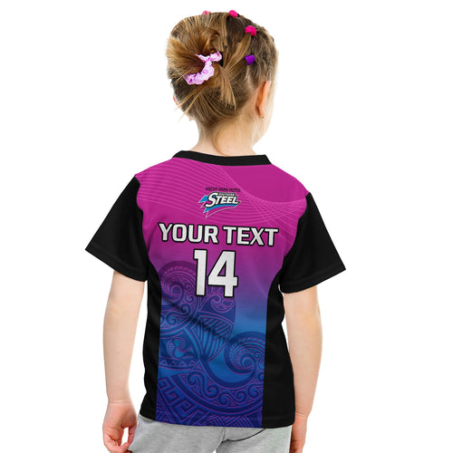 custom-text-and-number-aotearoa-netball-t-shirt-kid-southern-steel-2023-anz-premiership