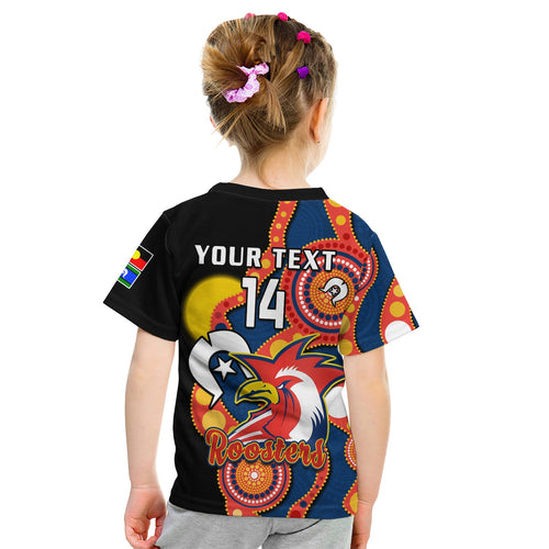 custom-text-and-number-roosters-rugby-naidoc-2023-t-shirt-kid-tricolours-for-our-elders-indigenous-art