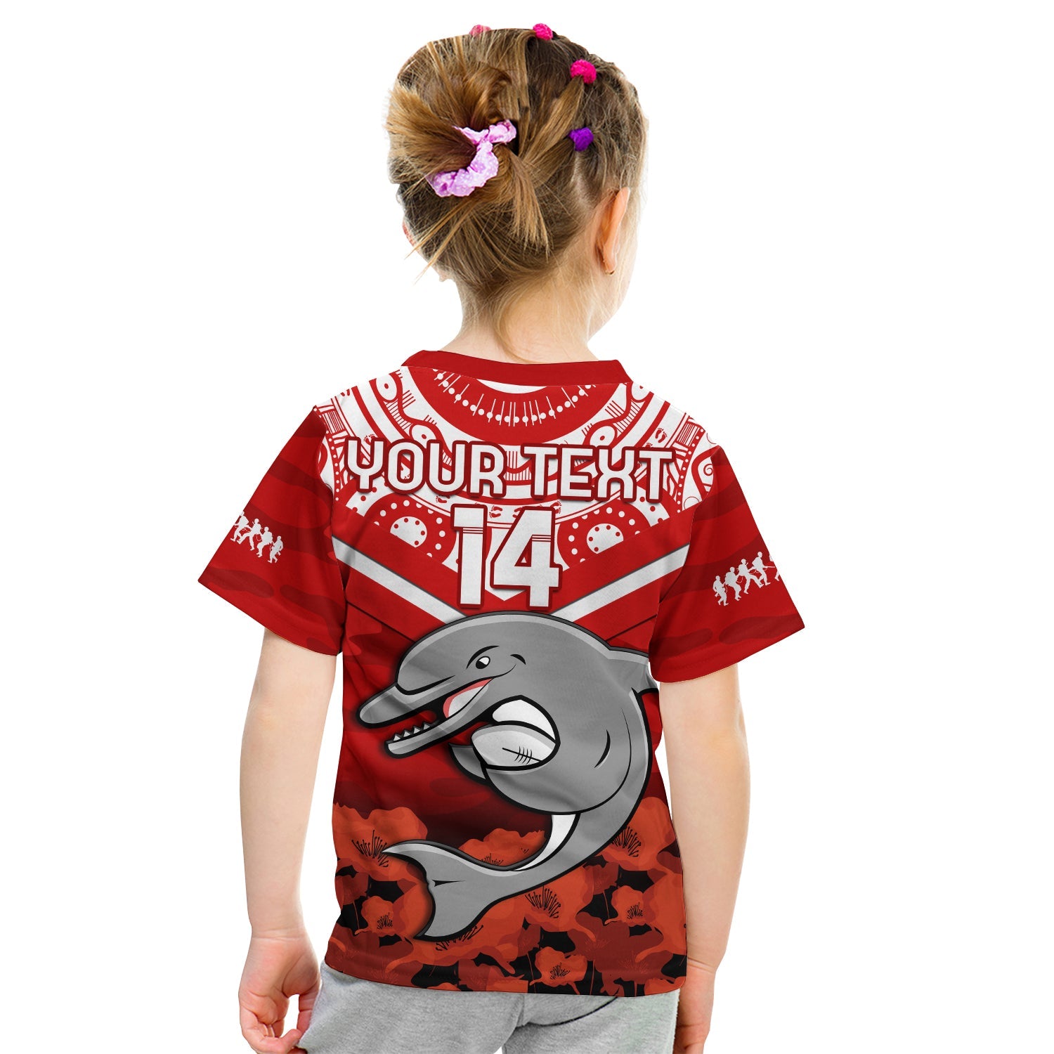 custom-text-and-number-dolphins-rugby-anzac-2023-t-shirt-dots-poppy-mix-camouflage-lest-we-forget