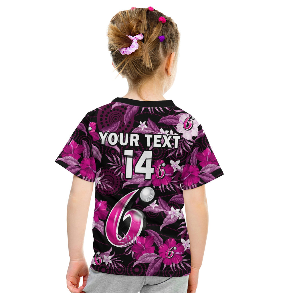 custom-text-and-number-sydney-sixers-cricket-t-shirt-kid-aboriginal-art-mix-tropical-flowers