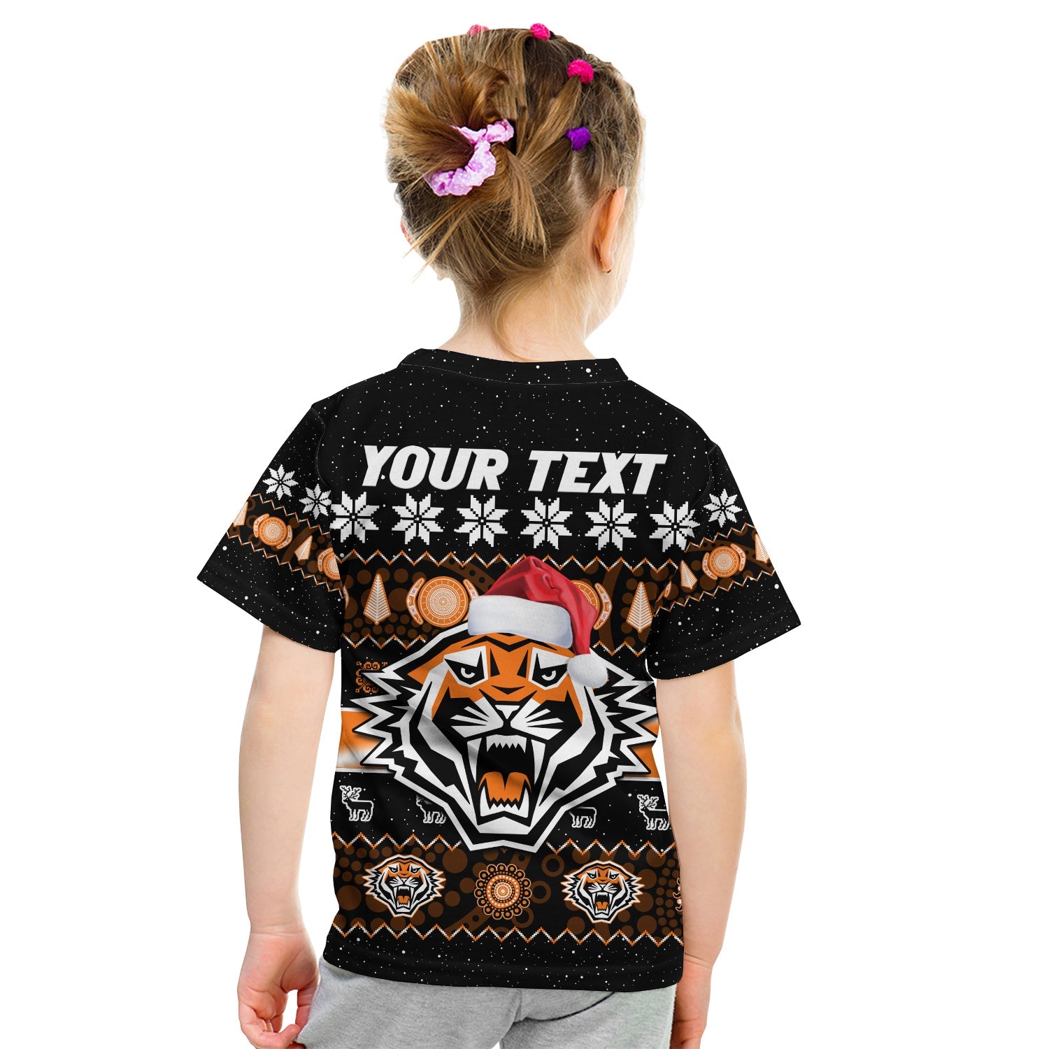 custom-personalised-wests-tigers-christmas-t-shirt-aboriginal-art-merry-xmas