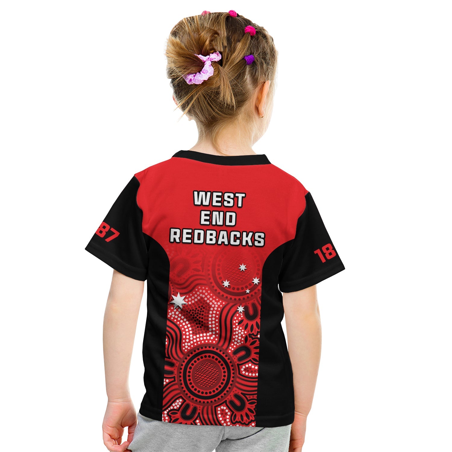 south-australia-cricket-2023-t-shirt-kid-west-end-redbacks-sheffield-shield-indigenous