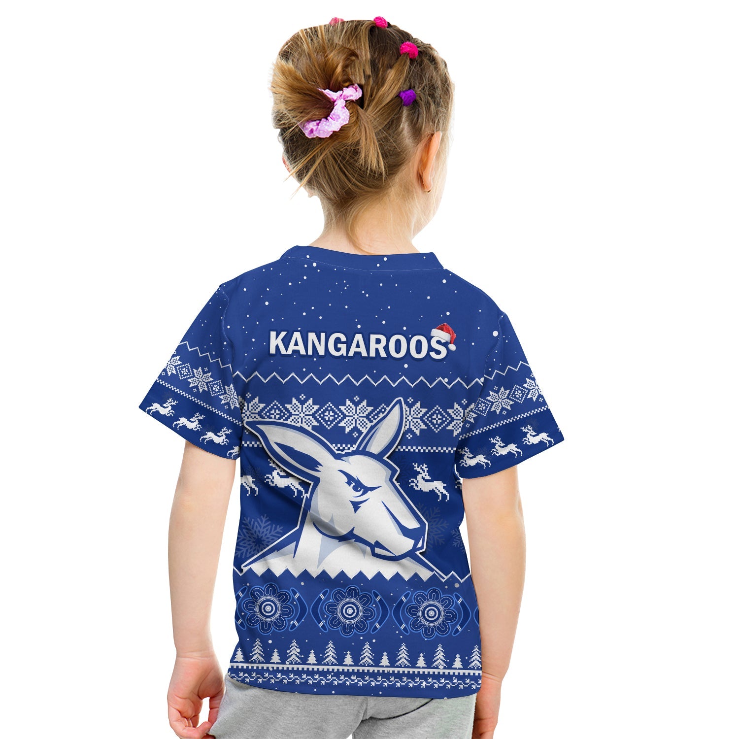 melbourne-football-t-shirt-kid-north-kangaroos-indigenous-merry-christmas