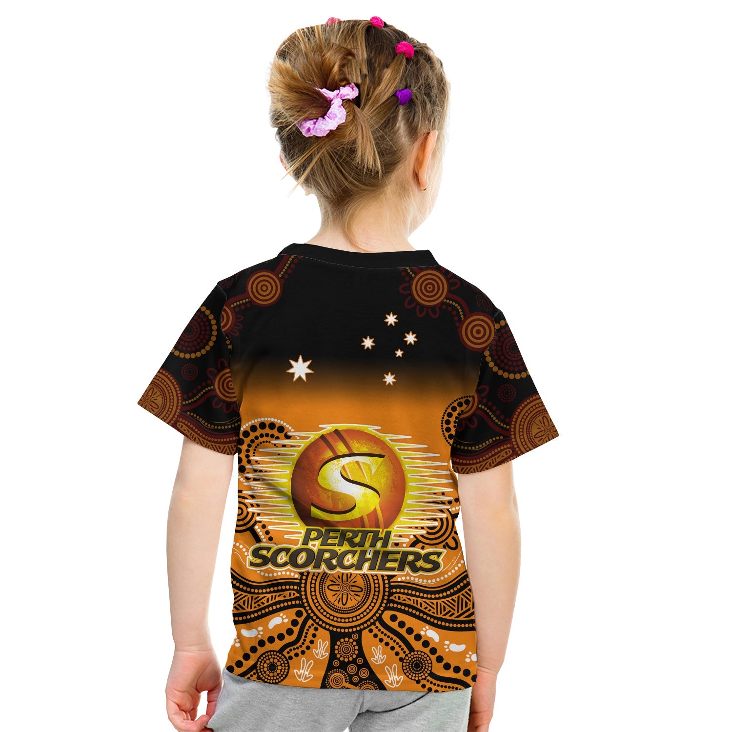 perth-scorchers-t-shirt-kid-gradient-aboriginal-dot-painting