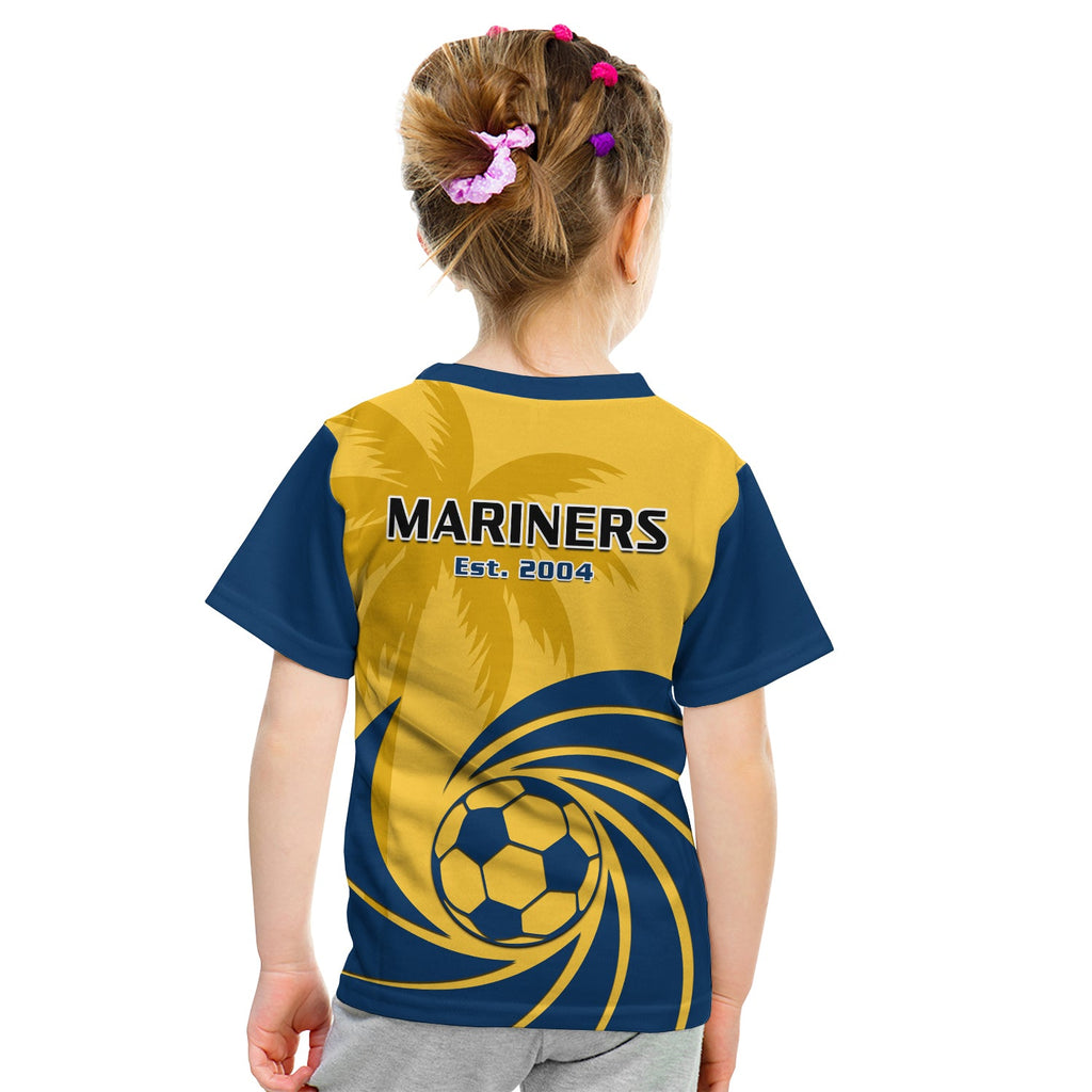 central-coast-football-t-shirt-kid-a-league-men-mariners-2004-palm-tree-simple-style