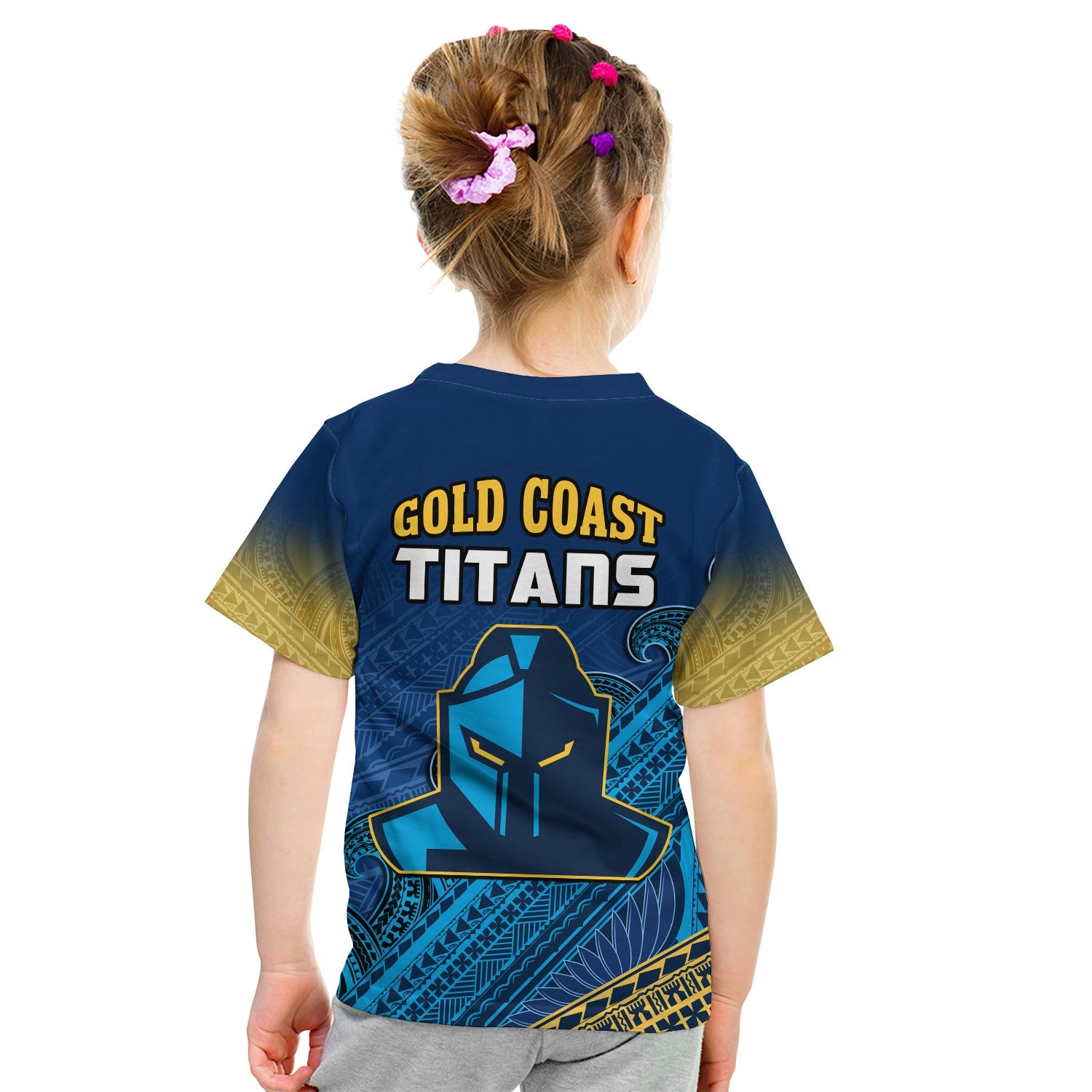 gold-coast-titans-rugby-t-shirt-kid-pasifika-gradient-polynesian-pattern