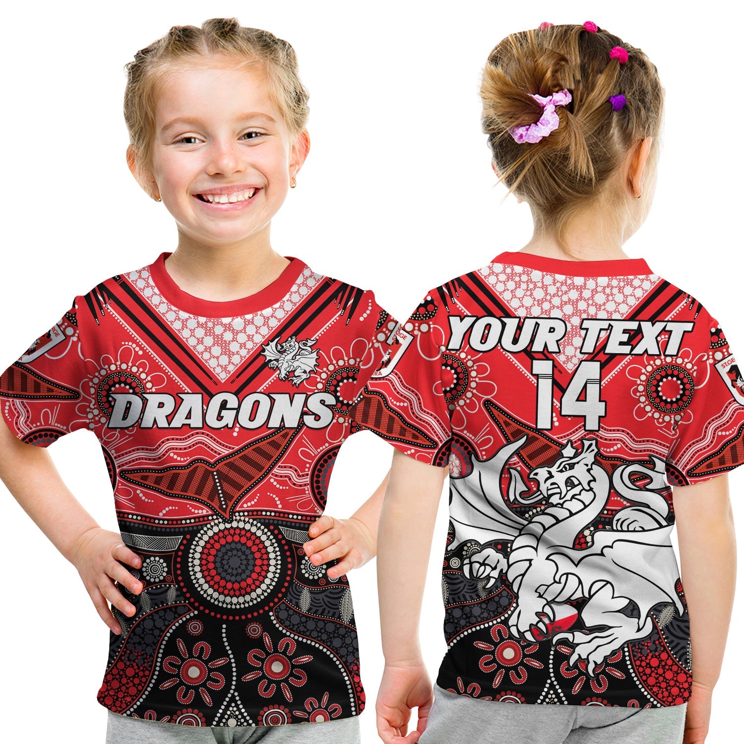 custom-text-and-number-dragons-rugby-t-shirt-indigenous-pattern-artsy-version