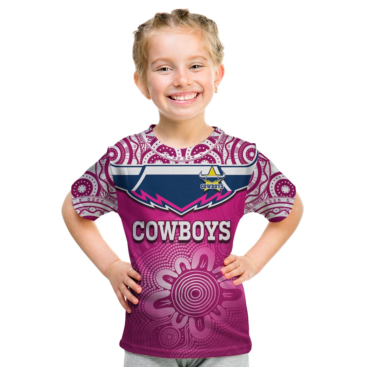 custom-text-and-number-cowboys-rugby-t-shirt-aboriginal-pattern-pink-version