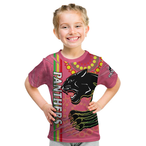 custom-text-and-number-panthers-rugby-t-shirt-kid-the-mountain-men-aboriginal-art-dynamic-pink-version
