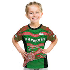custom-text-and-number-rabbitohs-rugby-t-shirt-kid-souths-1908-aboriginal-dot-painting-go-bunnies