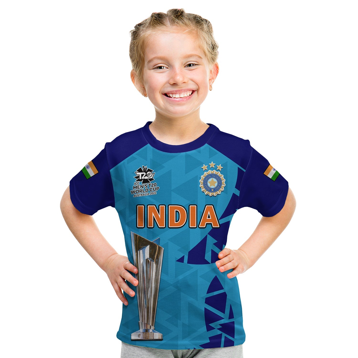 custom-text-and-number-india-cricket-t-shirt-kid-men-in-blue-champions-mens-t20-wc-2022