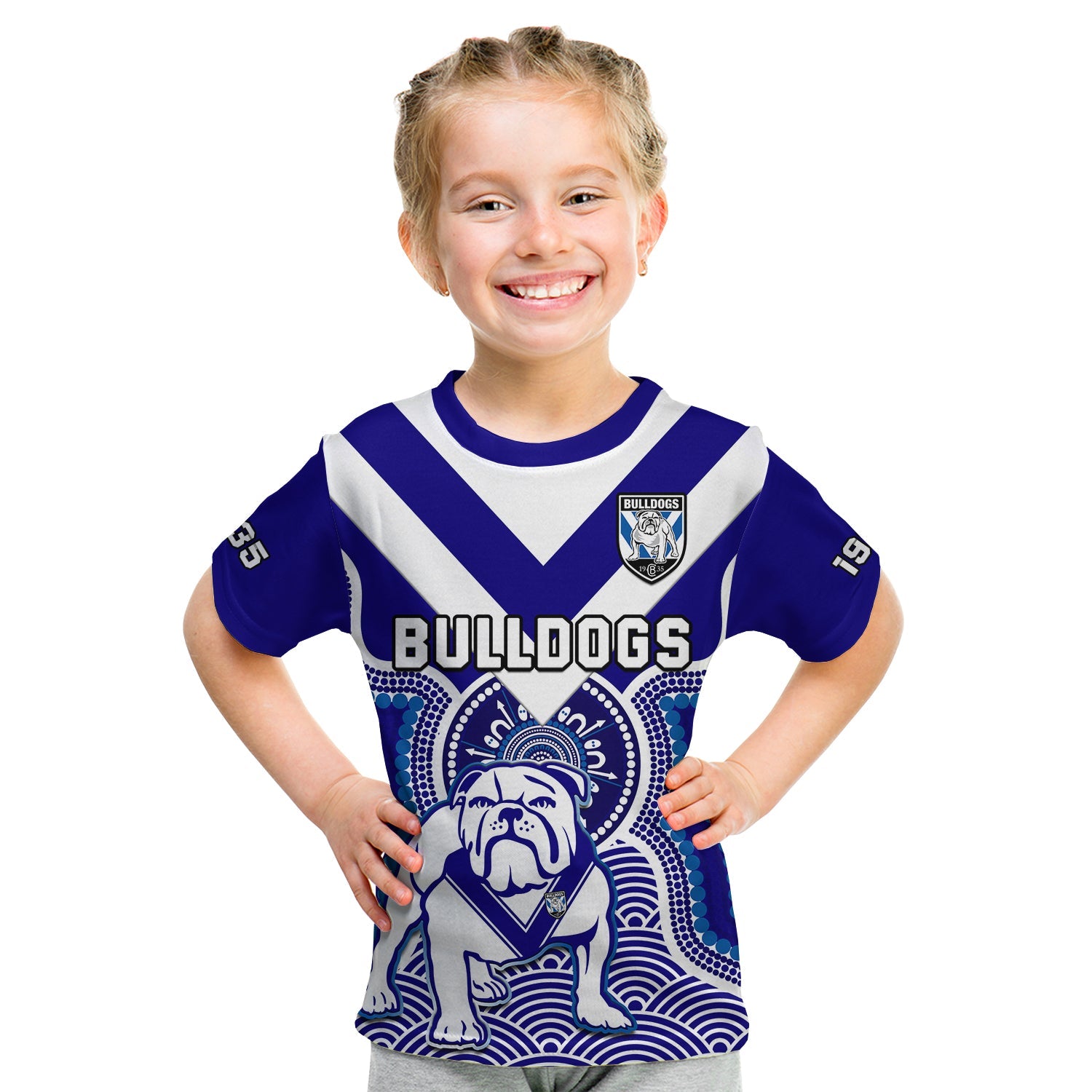 custom-text-and-number-bulldogs-rugby-t-shirt-kid-canterbury-bankstown-1935-indigenous-artsy