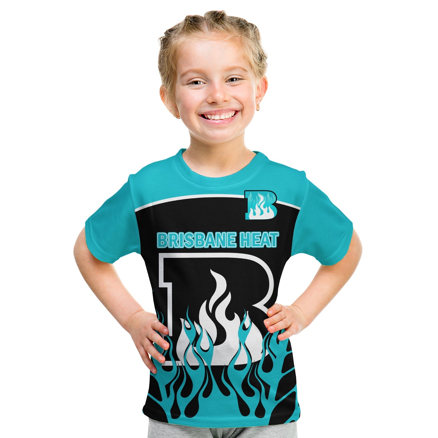 custom-text-and-number-brisbane-heat-cricket-2023-t-shirt-kid-simple-style