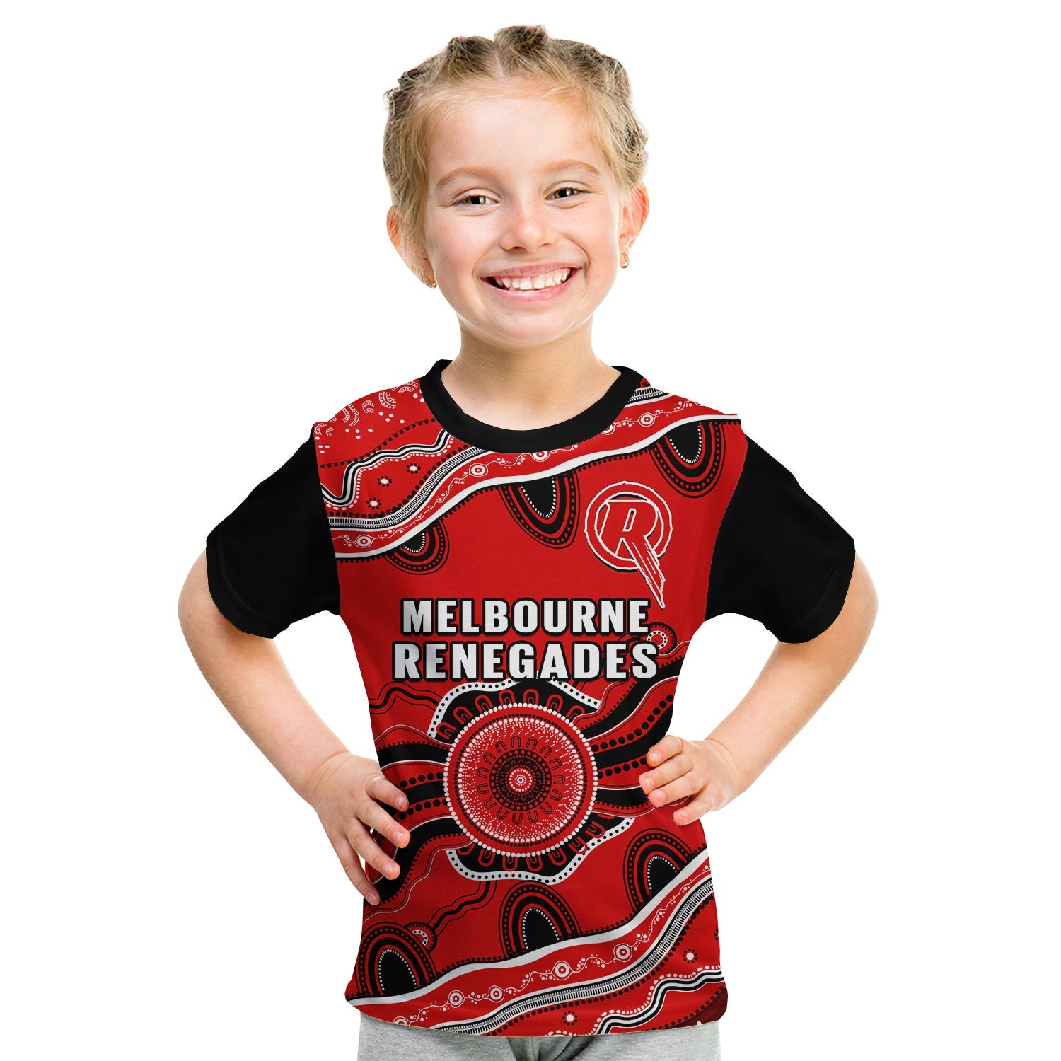 custom-text-and-number-renegades-cricket-t-shirt-melbourne-aboriginal-painting