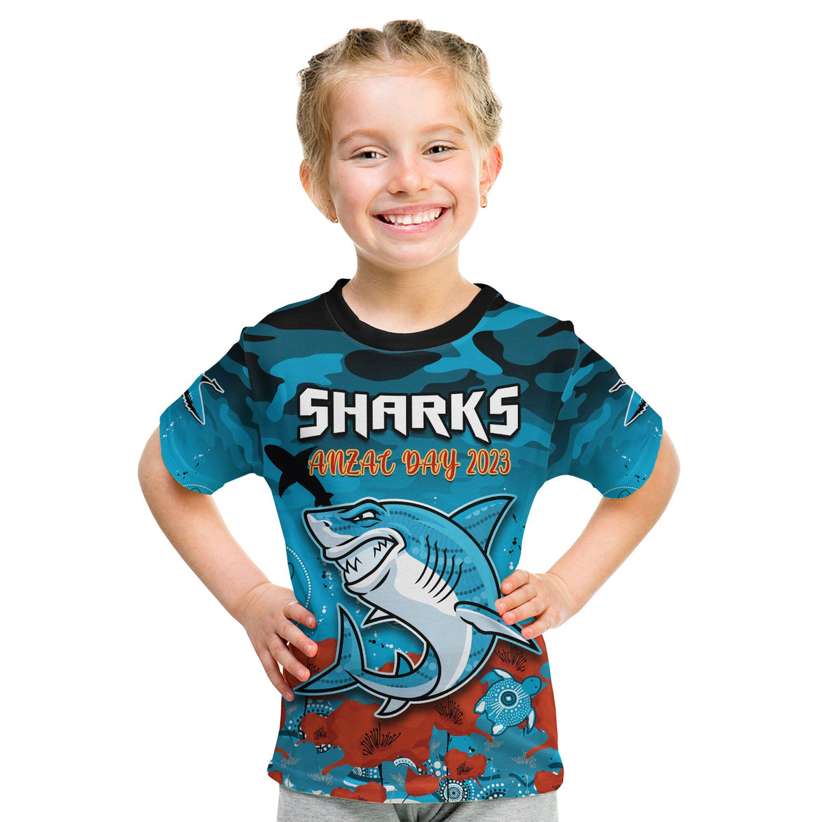 sharks-anzac-2023-t-shirt-kid-camouflage-poppy-mix-aboriginal