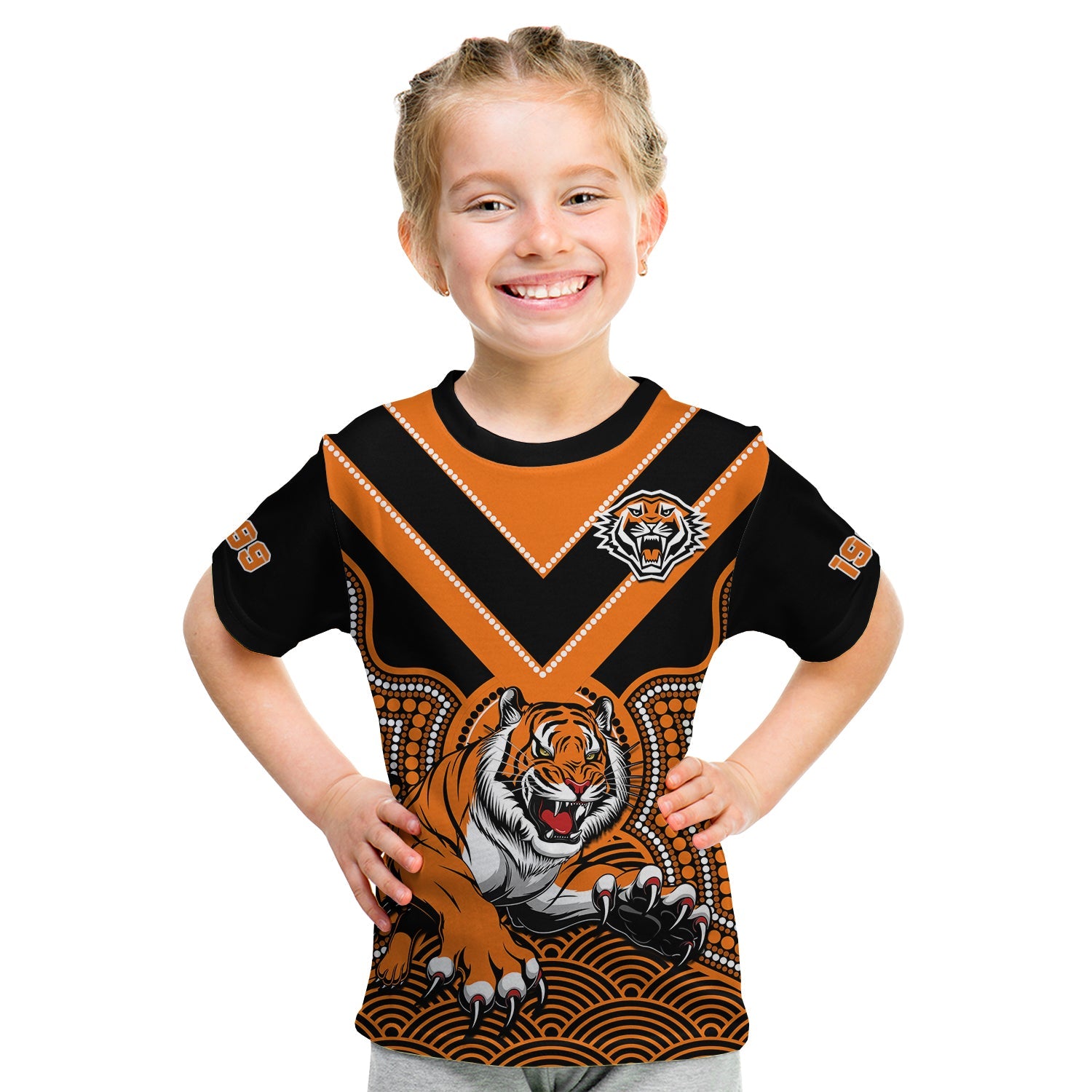 custom-text-and-number-wests-tigers-rugby-t-shirt-indigenous-black-artsy