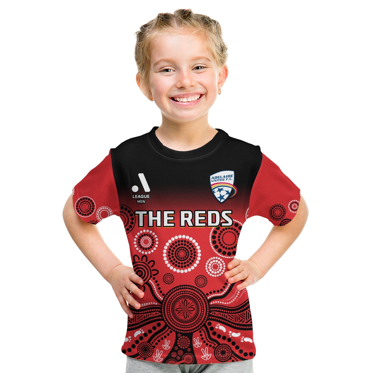 adelaide-united-football-t-shirt-kid-indigenous-art