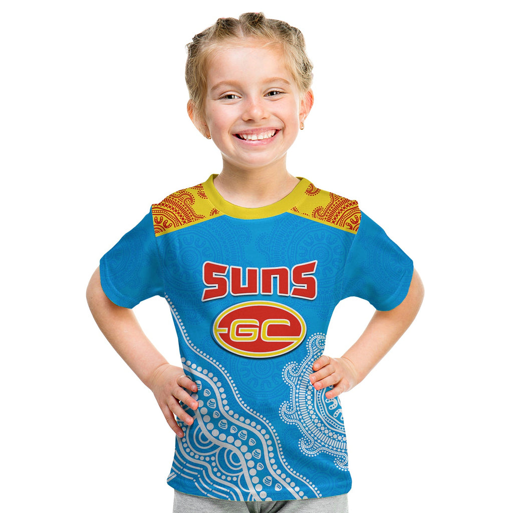 custom-text-and-number-suns-t-shirt-go-sunnies-aboriginal-simple-style