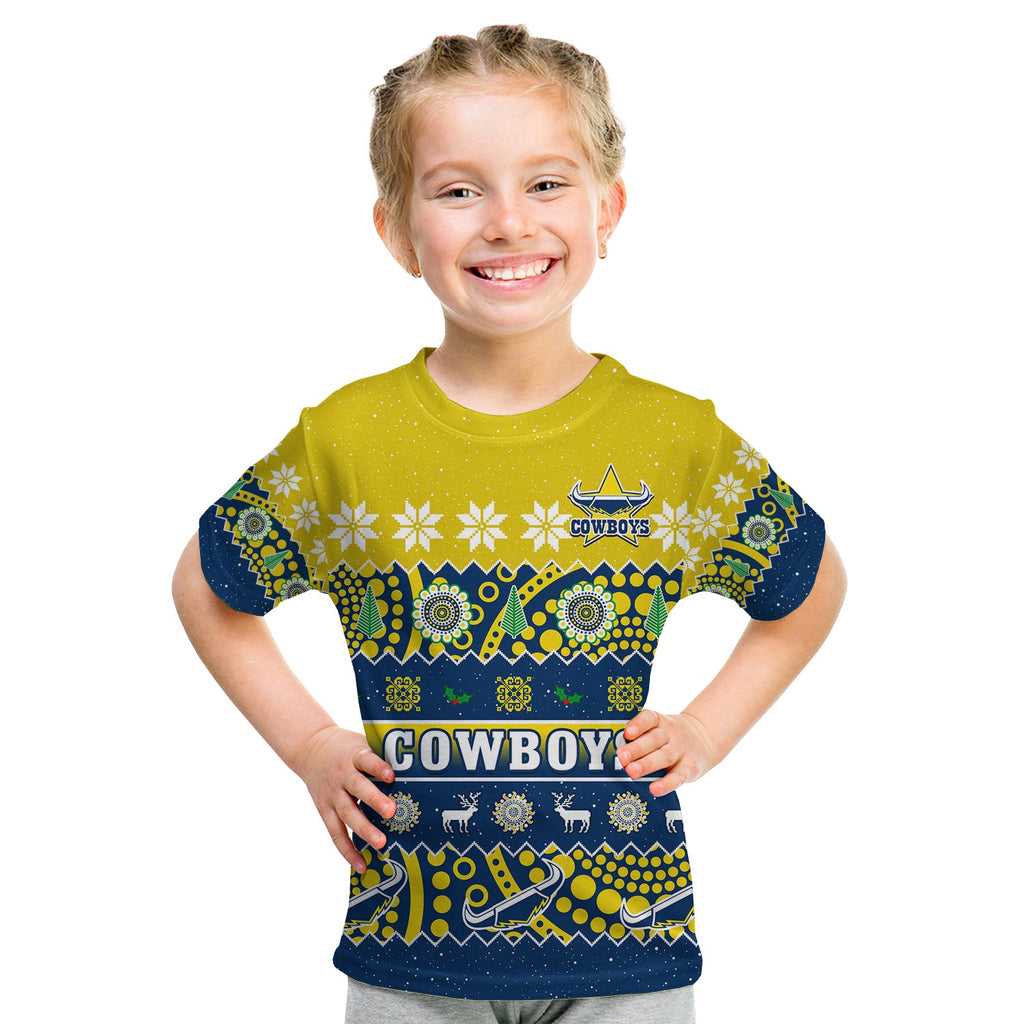 custom-personalised-cowboys-christmas-t-shirt-kid-aboriginal-art-merry-xmas