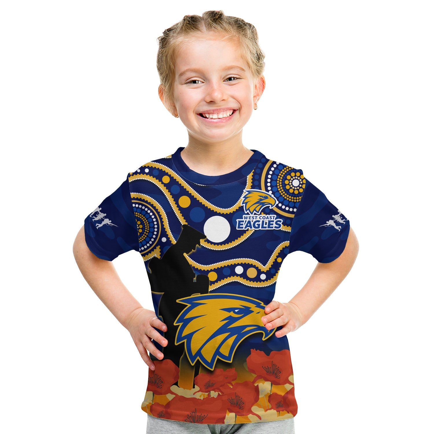 custom-text-and-number-eagles-football-anzac-2023-t-shirt-kid-west-coast-indigenous-mix-poppy-camouflage