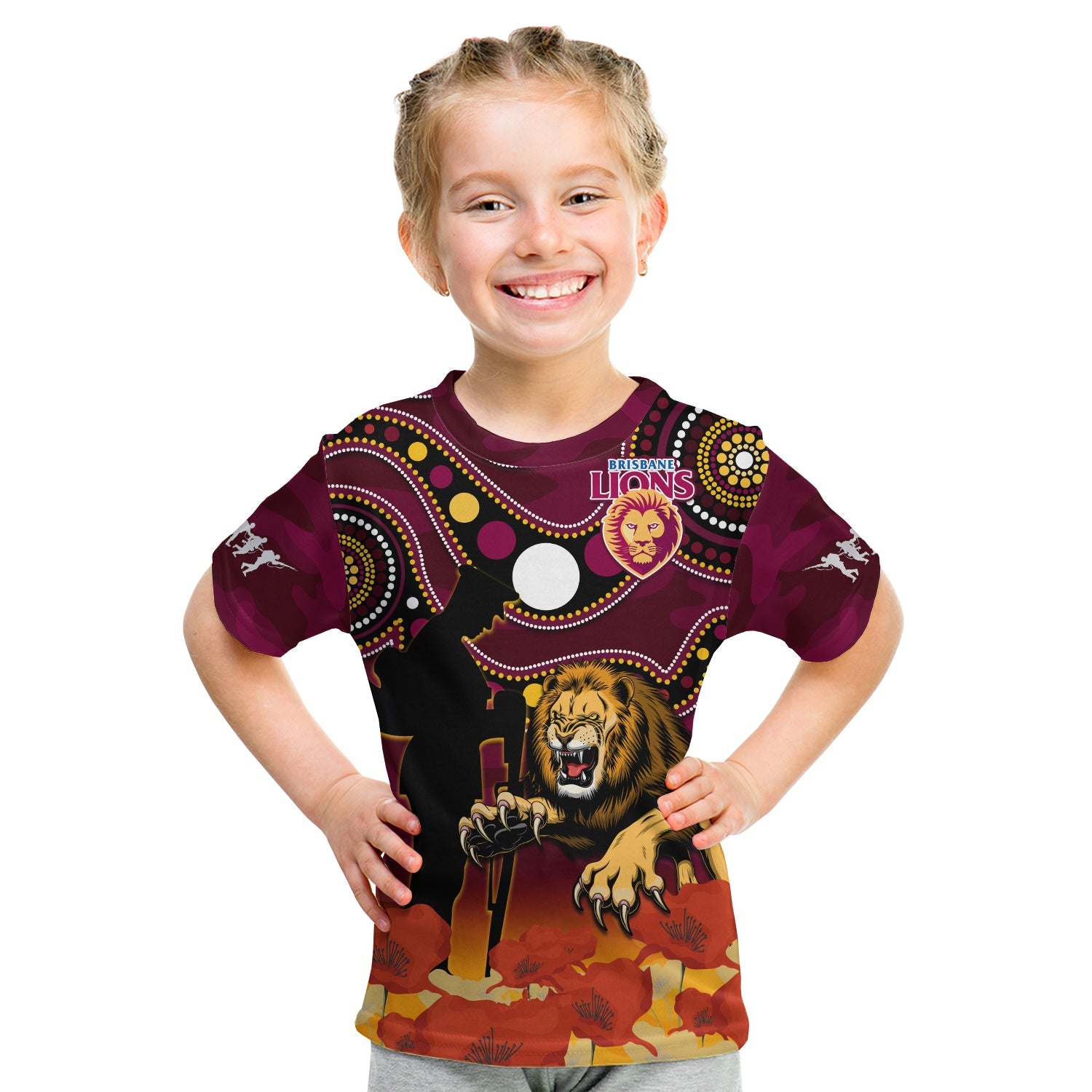 brisbane-lions-football-anzac-2023-t-shirt-kid-aboriginal-mix-poppy-camouflage