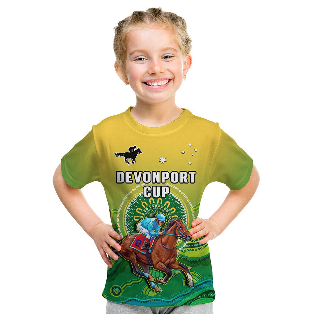 custom-personalised-australia-devonport-cup-2023-t-shirt-kid-horse-racing-indigenous-art
