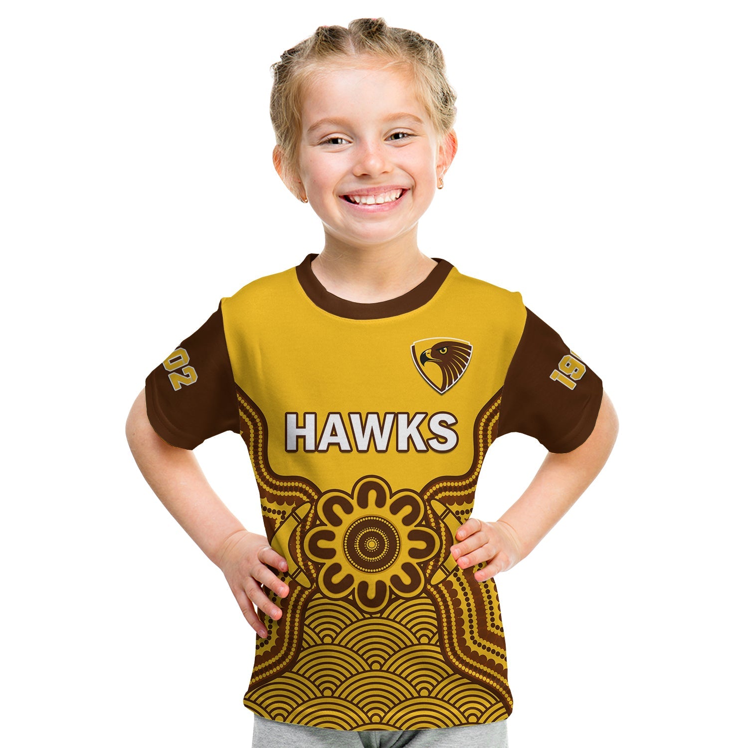 custom-text-and-number-hawthorn-football-t-shirt-kid-go-hawks-1902-aboriginal-art