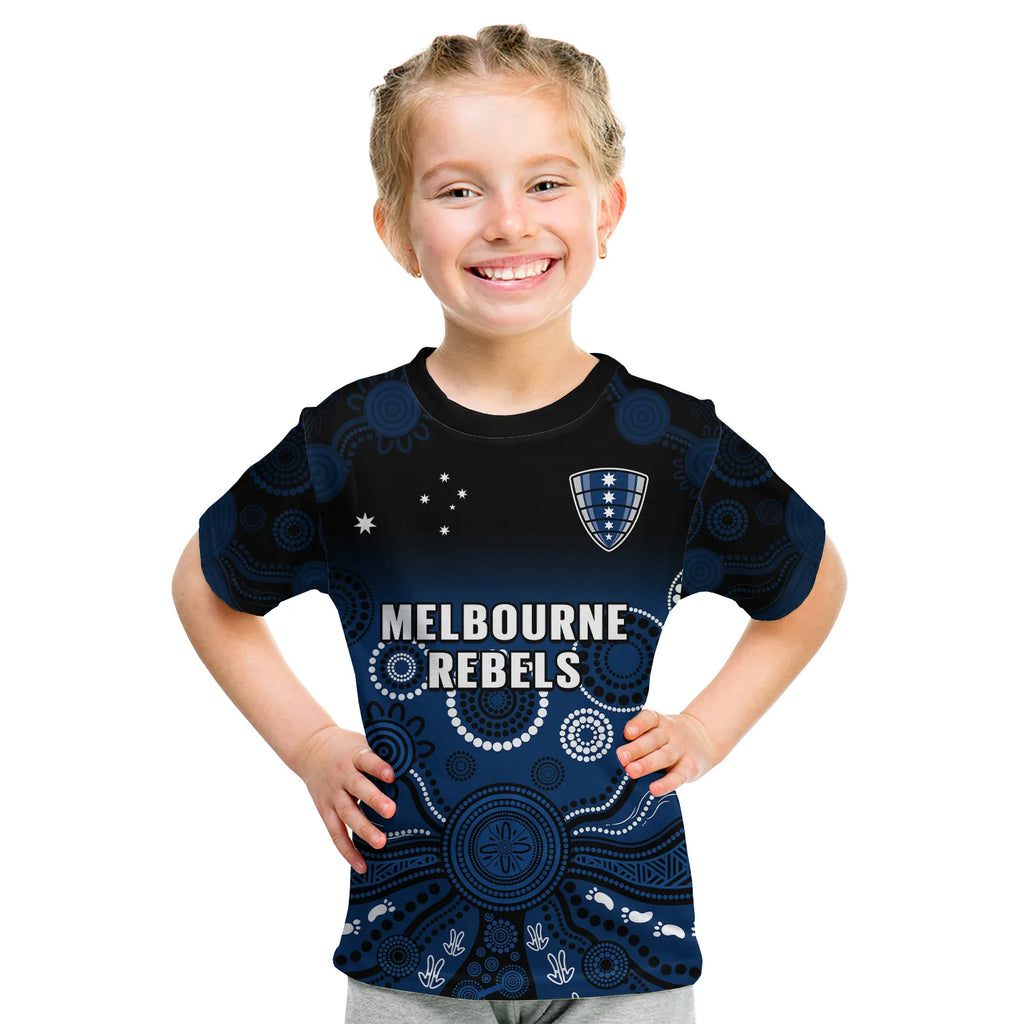 custom-text-and-number-melbourne-rebels-rugby-t-shirt-kid-gradient-aboriginal
