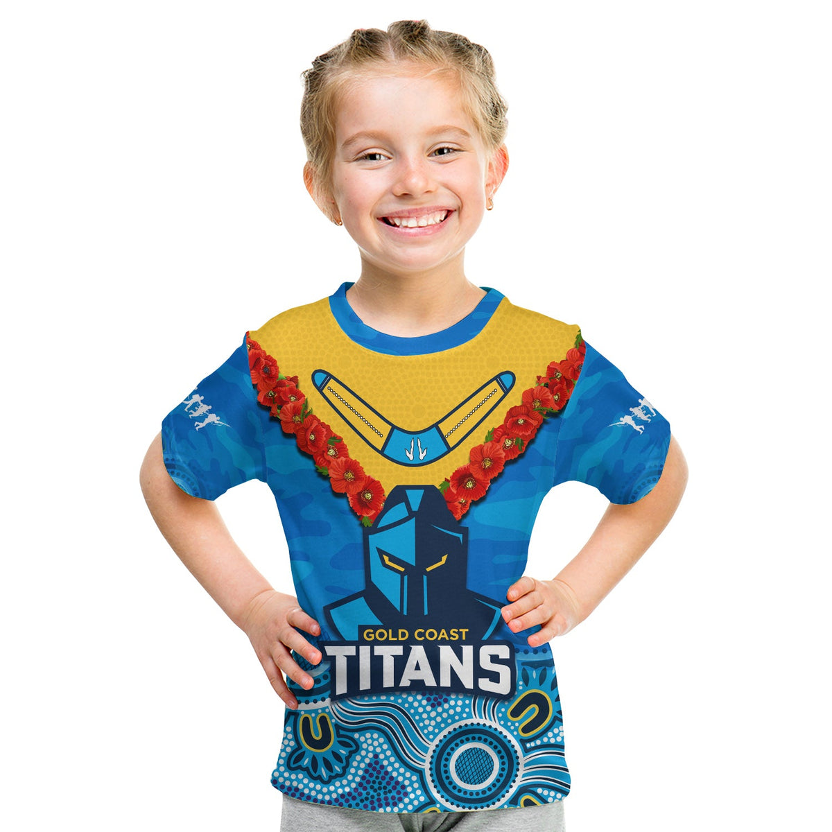 custom-text-and-number-titans-anzac-2023-t-shirt-kid-camouflage-poppy-mix-aboriginal