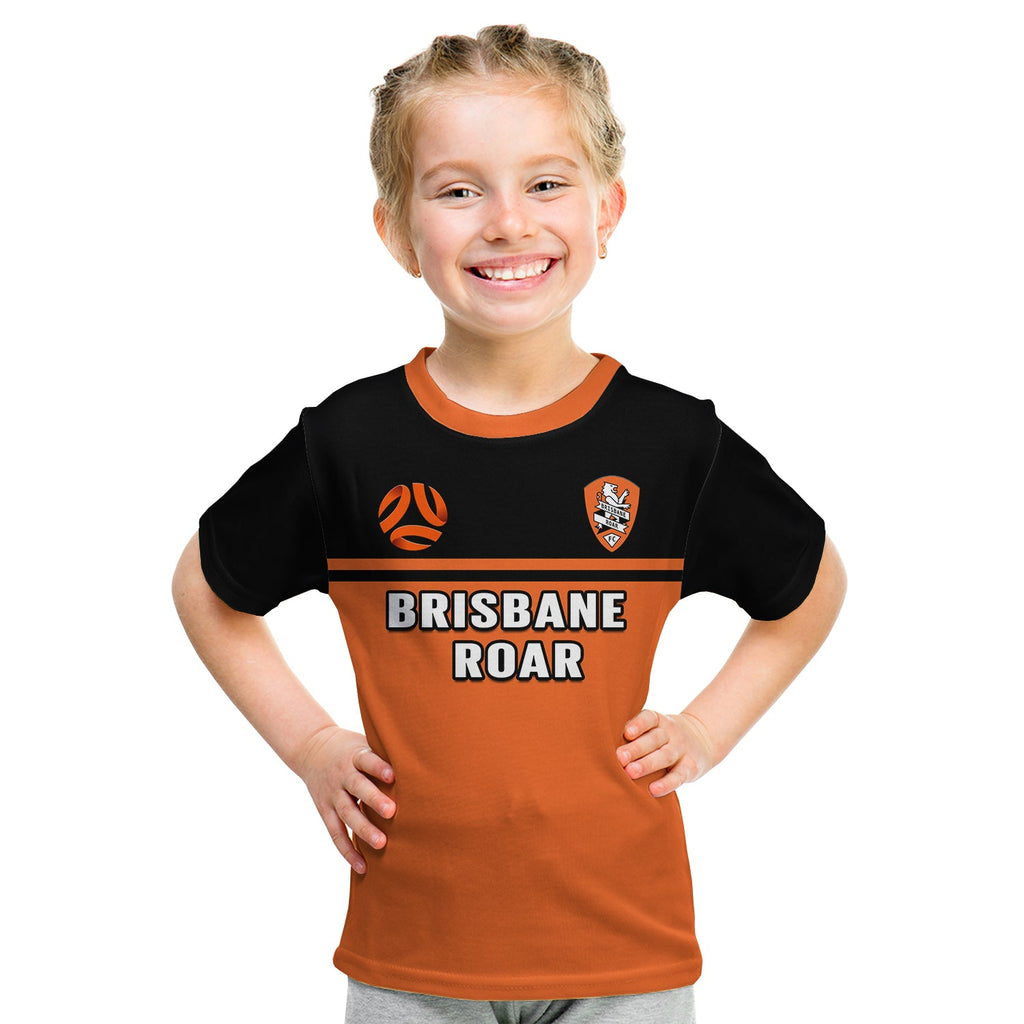 brisbane-roar-football-t-shirt-kid-go-lions-simple-style
