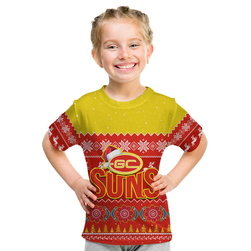 custom-personalised-gold-coast-football-t-shirt-kid-suns-aboriginal-merry-christmas