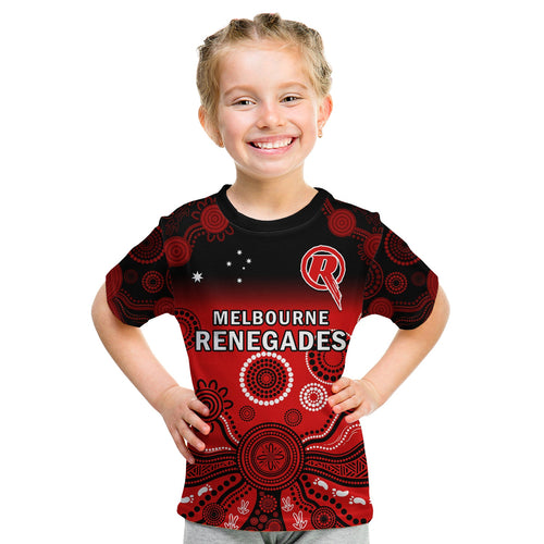 custom-text-and-number-renegades-cricket-t-shirt-kid-melbourne-team-green-gradient-aboriginal-art