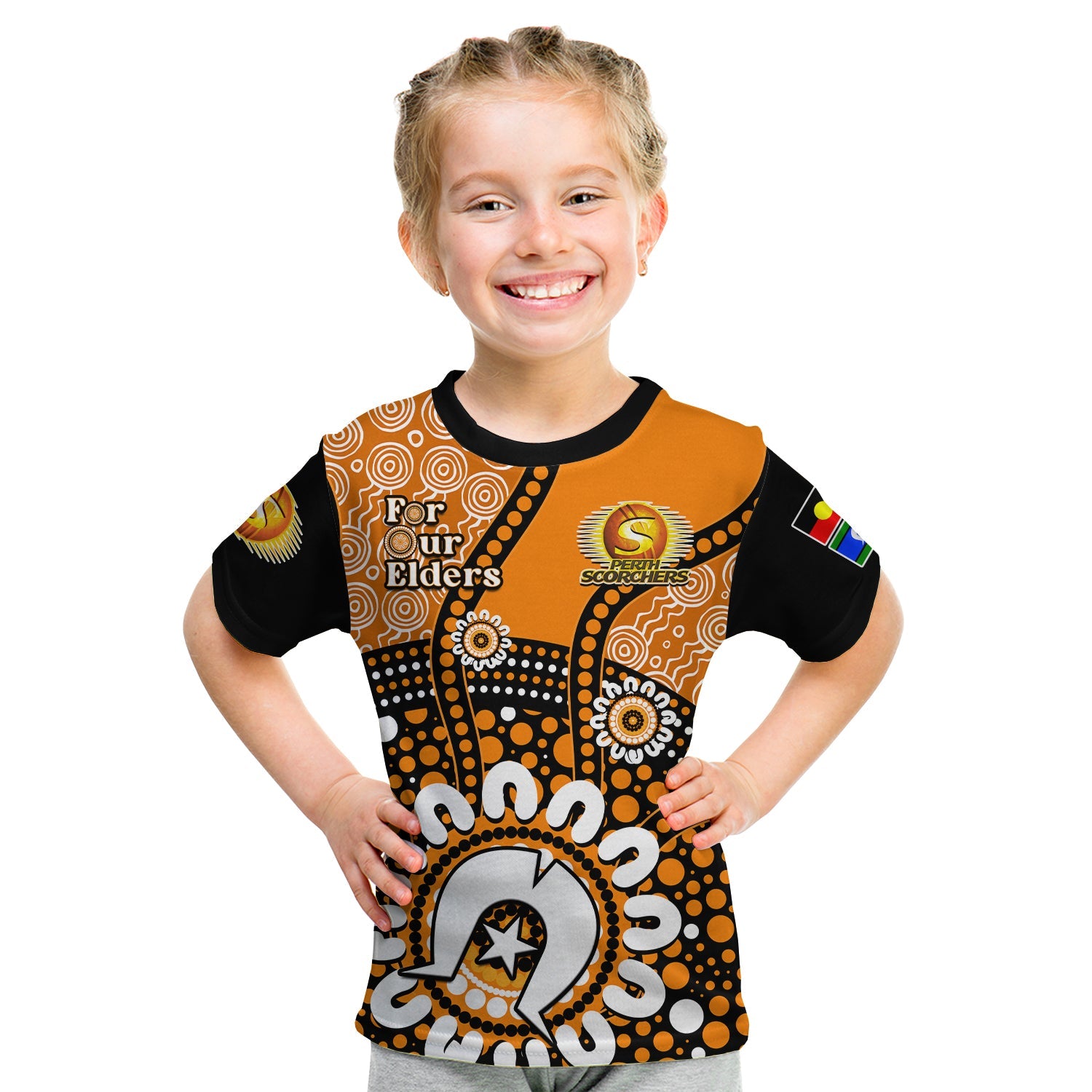 perth-scorchers-naidoc-2023-t-shirt-kid-indigenous-for-our-elders