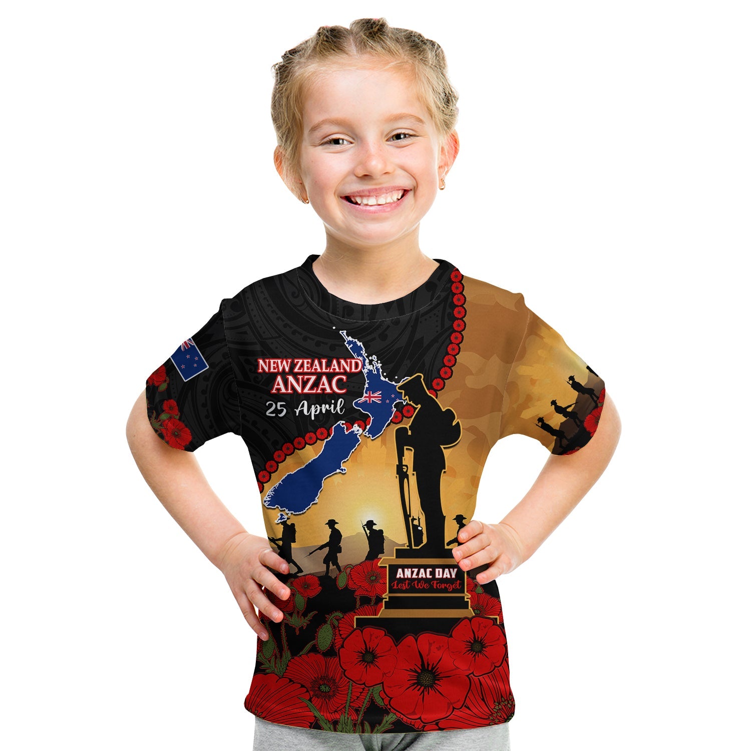 custom-personalised-new-zealand-anzac-t-shirt-maori-camouflage-mix-poppies-we-will-remember-them