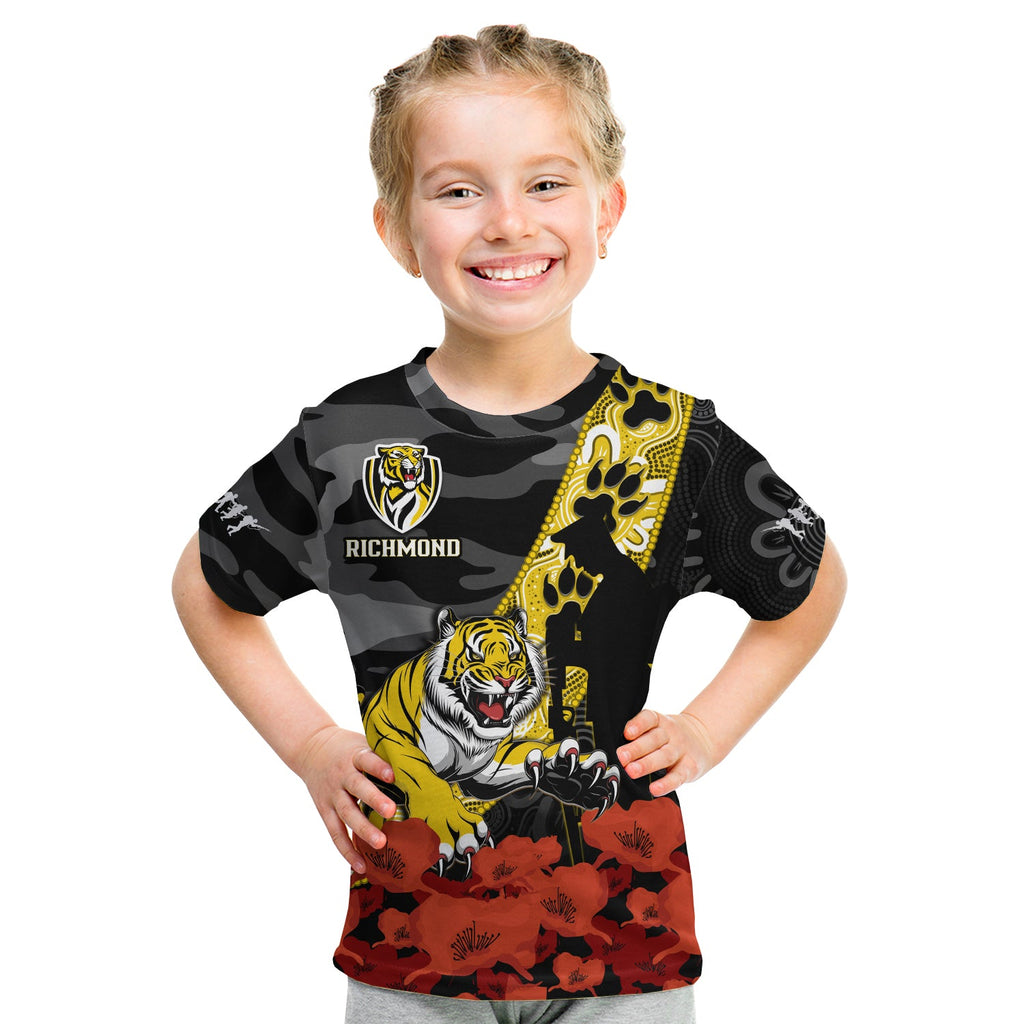 custom-text-and-number-richmond-football-anzac-2023-t-shirt-kid-tigers-aboriginal-mix-poppy-camouflage