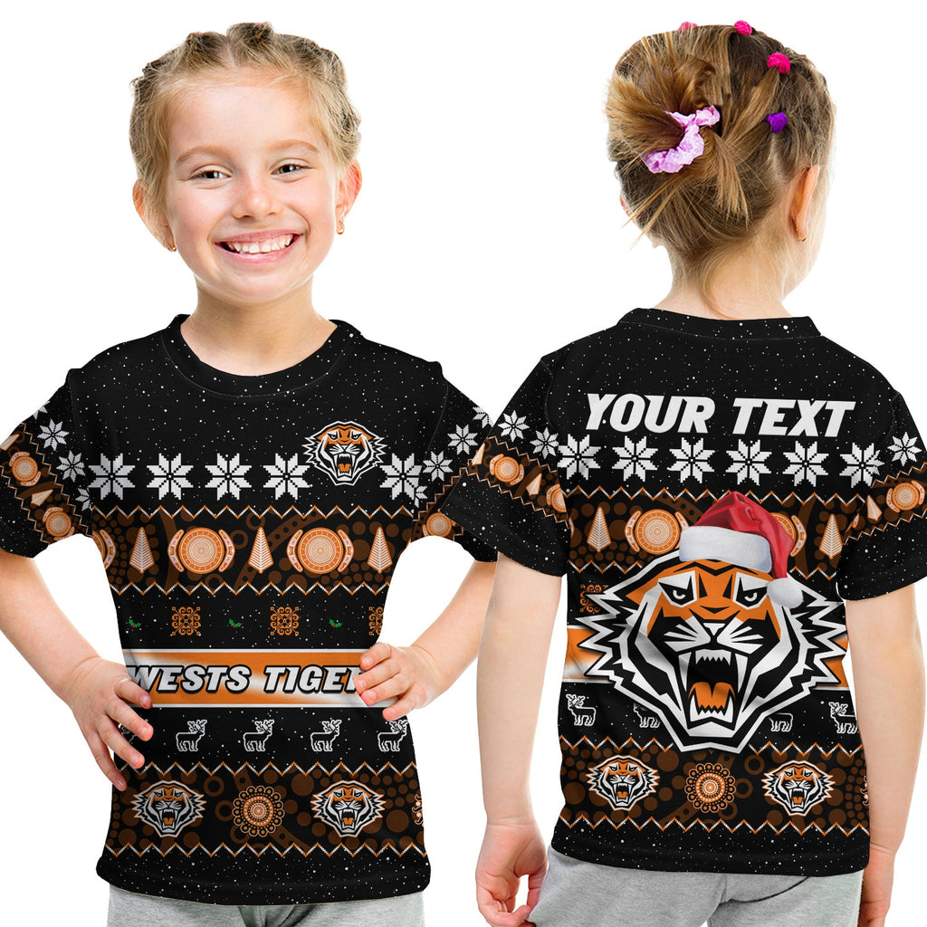 custom-personalised-wests-tigers-christmas-t-shirt-aboriginal-art-merry-xmas