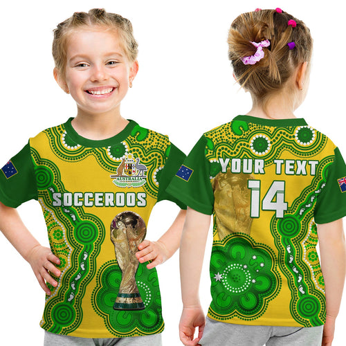 custom-text-and-number-australia-soccer-t-shirt-kid-socceroos-aboriginal-wc-2022