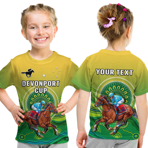 custom-personalised-australia-devonport-cup-2023-t-shirt-kid-horse-racing-indigenous-art