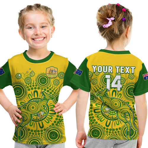 custom-text-and-number-australia-soccer-t-shirt-kid-socceroos-kangaroo-aussie-indigenous-national-color