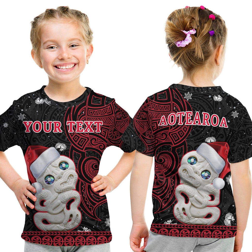 custom-personalised-new-zealand-christmas-t-shirt-hei-tiki-red-pohutukawa-meri-kirihimete