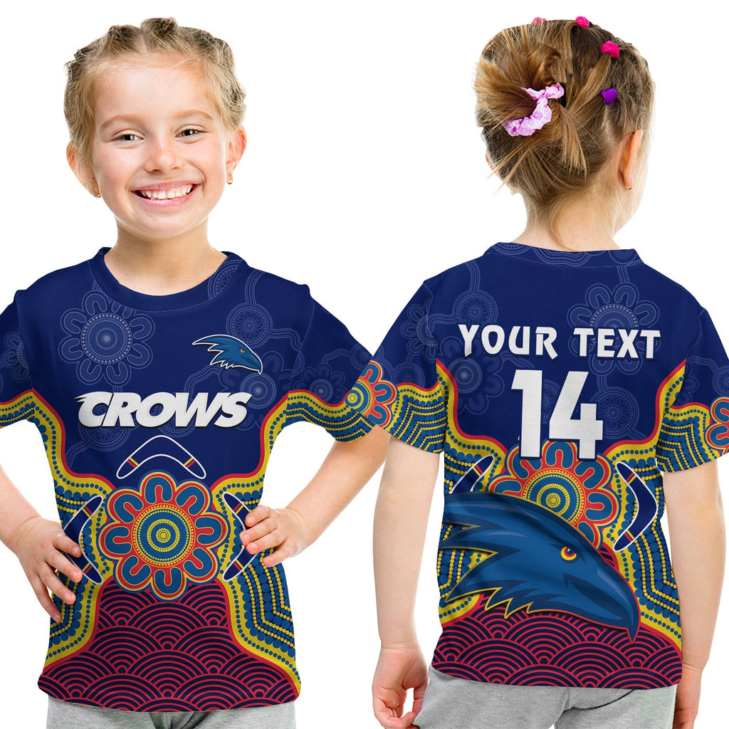 custom-text-and-number-adelaide-football-t-shirt-kid-crows-aboriginal-art