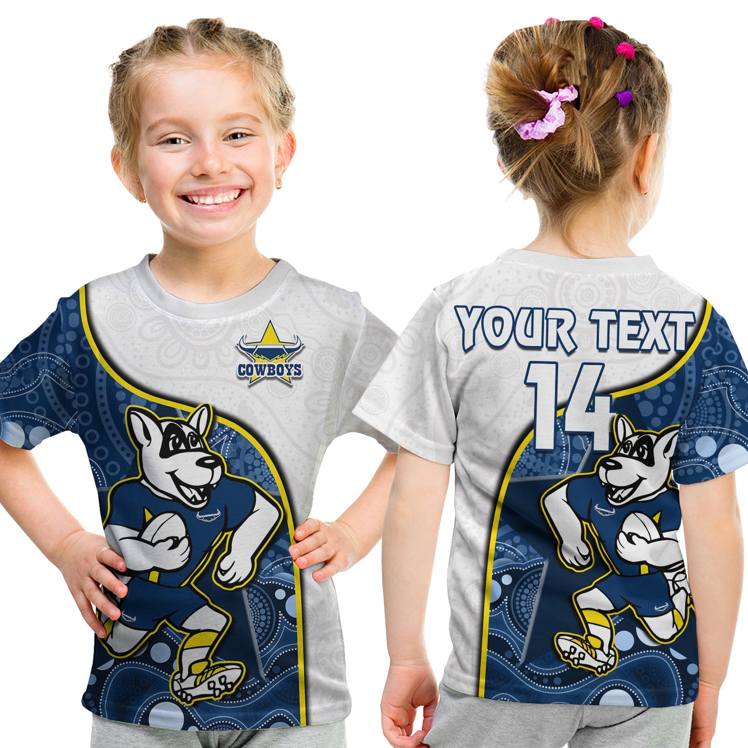 custom-text-and-number-cowboys-rugby-t-shirt-kid-macost-indigenous-pattern-2022-premiers