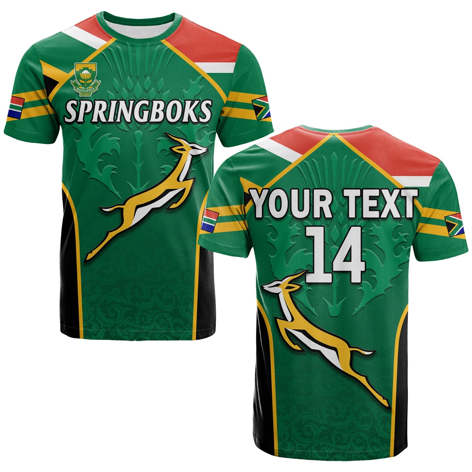 custom-text-and-number-south-africa-rugby-t-shirt-springboks-2022-sporty-style-go-amabokoboko