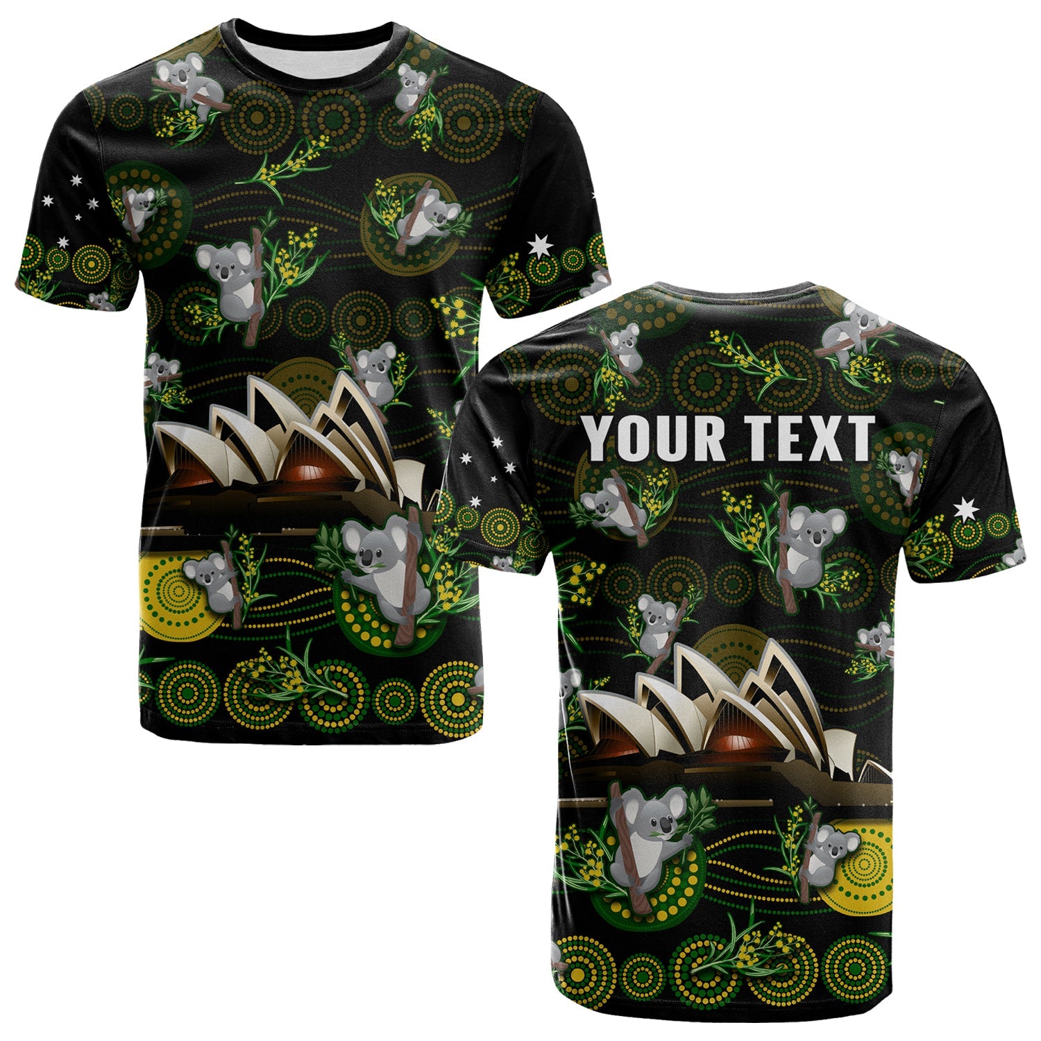custom-personalised-australia-t-shirt-aboriginal-golden-wattle-mix-koala-and-sydney-opera-house