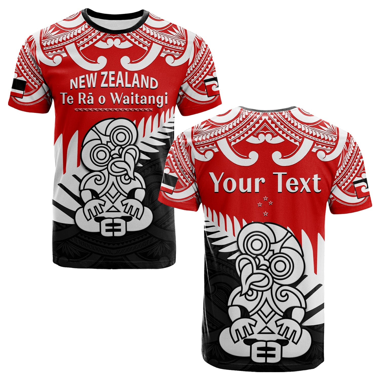 custom-personalised-waitangi-day-t-shirt-tino-rangatiratanga-flag-with-tiki-maori-fern
